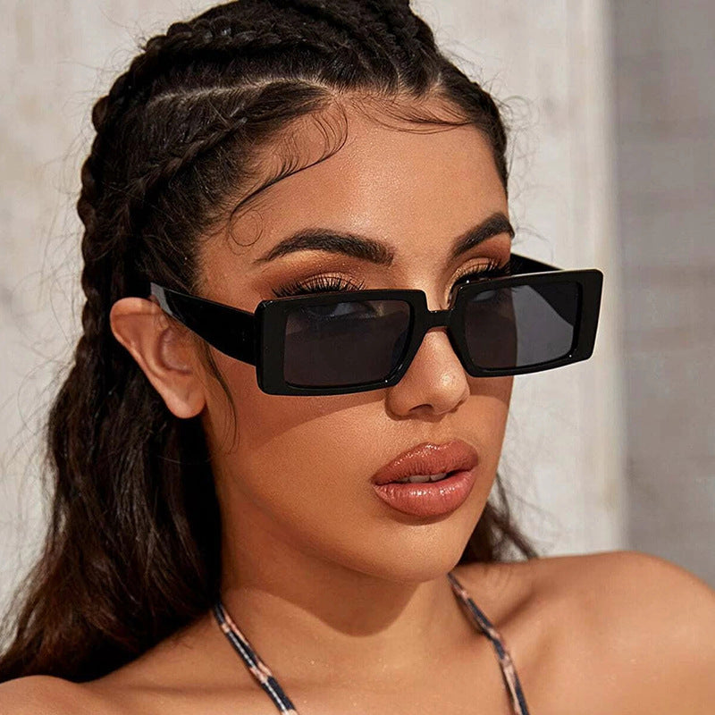 Cross-Border Hot-Selling Square Sunglasses European and American Fashion Ins Hip-Hop Glasses 2020 New Women's Sunglasses Sunglasses