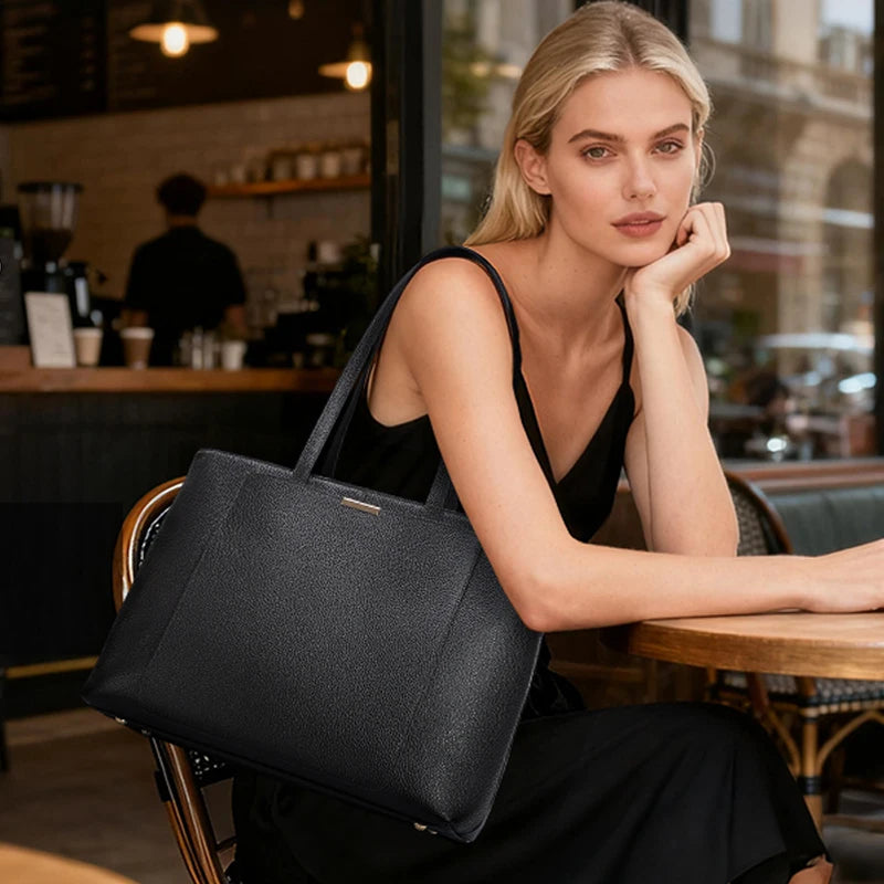 Custom Design Material Color Logo Women's Bag Ladies Handbags Shoulder Hand Bag Genuine Leather Pop Fashion Womens Tote Bags