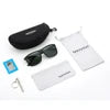 Square Sports Polarized Sunglasses for Men Women Retro Rectangle UV Protection Eyewear