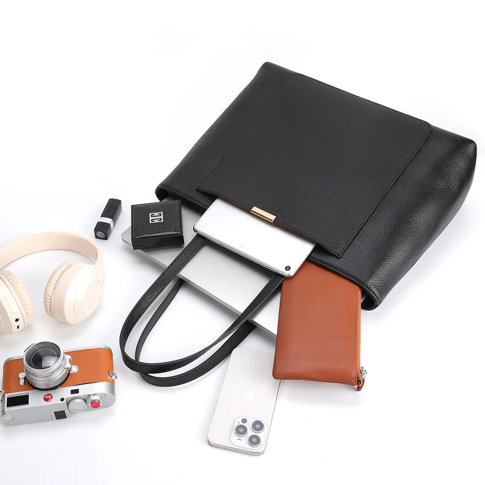 Custom Design Material Color Logo Women's Bag Ladies Handbags Shoulder Hand Bag Genuine Leather Pop Fashion Womens Tote Bags