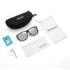 Square Sports Polarized Sunglasses for Men Women Retro Rectangle UV Protection Eyewear