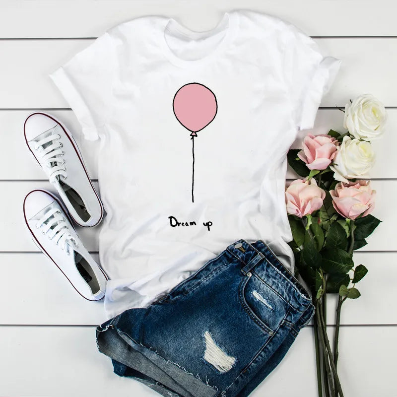 Summer New 90 ’s Leopard Heartbeat Short Sleeve Print Clothing Women's T-Shirt Harajuku Graphic Clothing Women's Top,Drop Ship