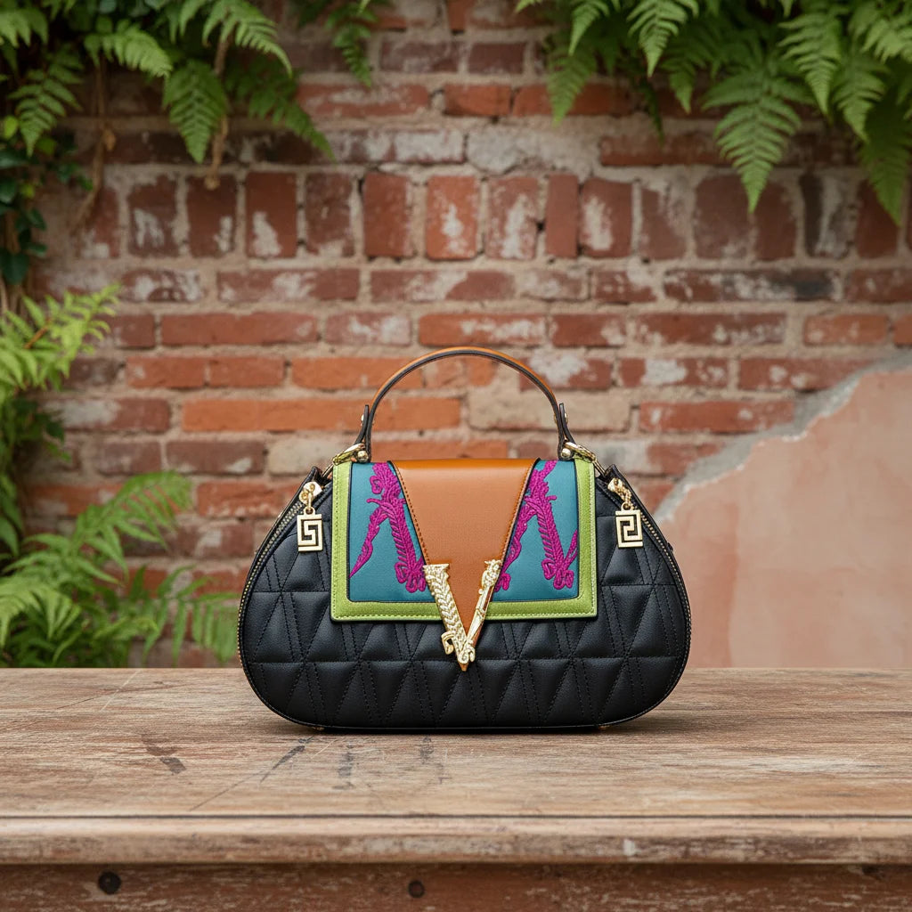 High Cost-Effective Luxury Designer Fashion Pu Handbags Bag Women V Metals Contrast Color Ladies Bags Good Quality Crossbody Bag