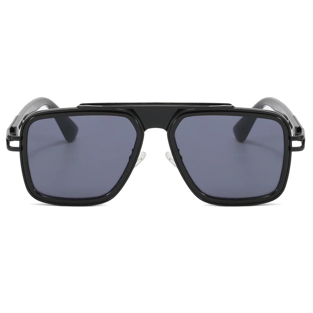 Superhot Eyewear 32861 Luxury Oversized Square Sunglasses Men 2026 Fashion Retro Punk Sun Glasses UV400 Metal Frame Shades