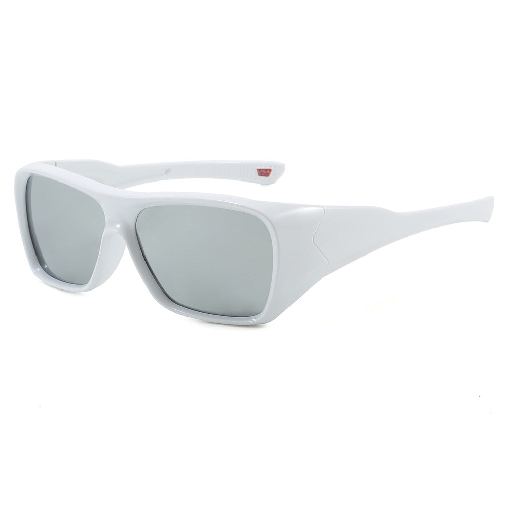 New European and American Square Frame Cross-Border Colorful Nylon Polarized Sunglasses Outdoor Cycling Sports Sunglasses 9492