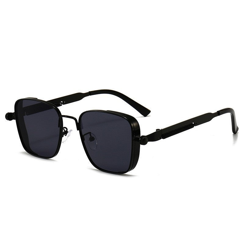 Cross-border European and American New Light Luxury High-end Sunglasses for Men and Women Retro Metal Frame Sunglasses Personalized Sunglasses