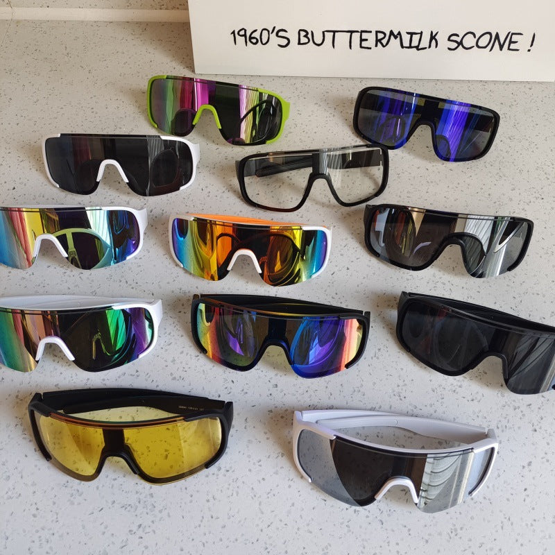 Cross-border new men's and women's mountaineering windproof sunglasses colorful anti-ultraviolet goggles outdoor sports riding sunglasses