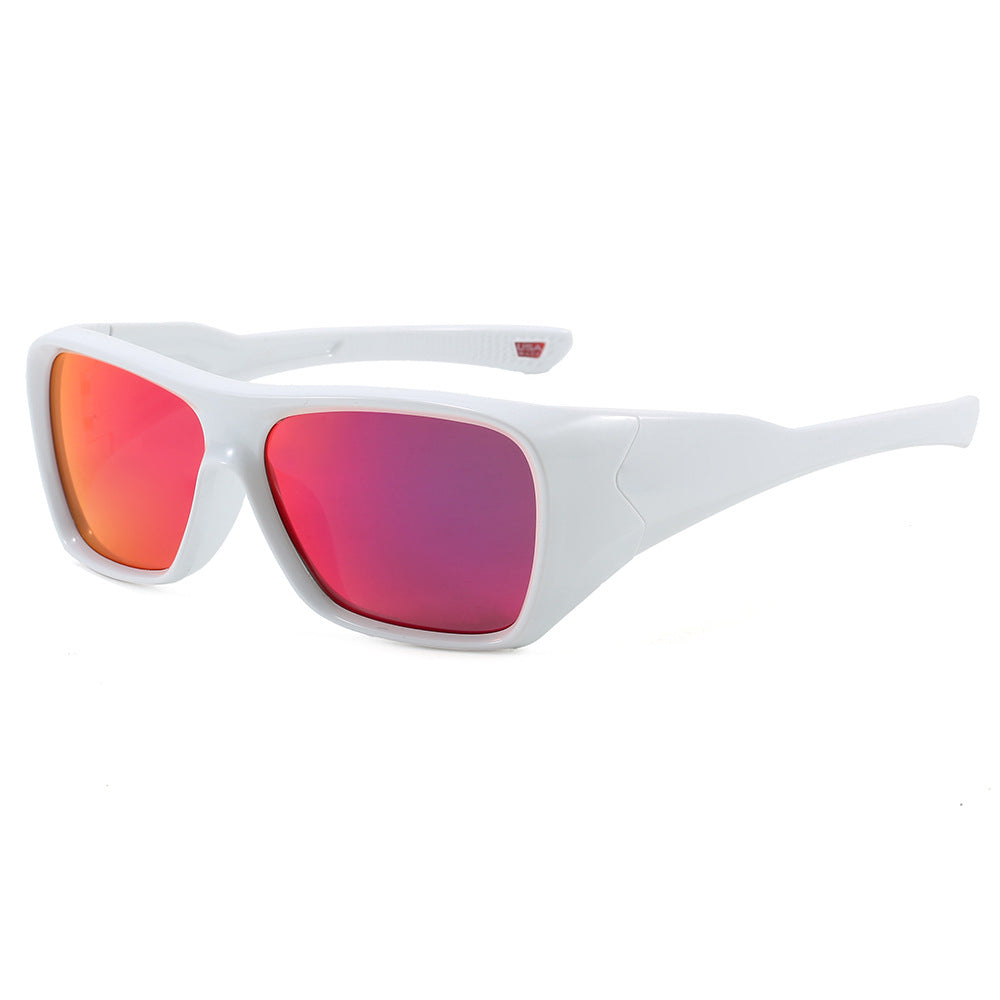 New European and American Square Frame Cross-Border Colorful Nylon Polarized Sunglasses Outdoor Cycling Sports Sunglasses 9492