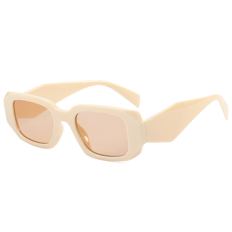 Cross-border new European and American fashion sunglasses personalized angular section sunglasses irregular street box sunglasses