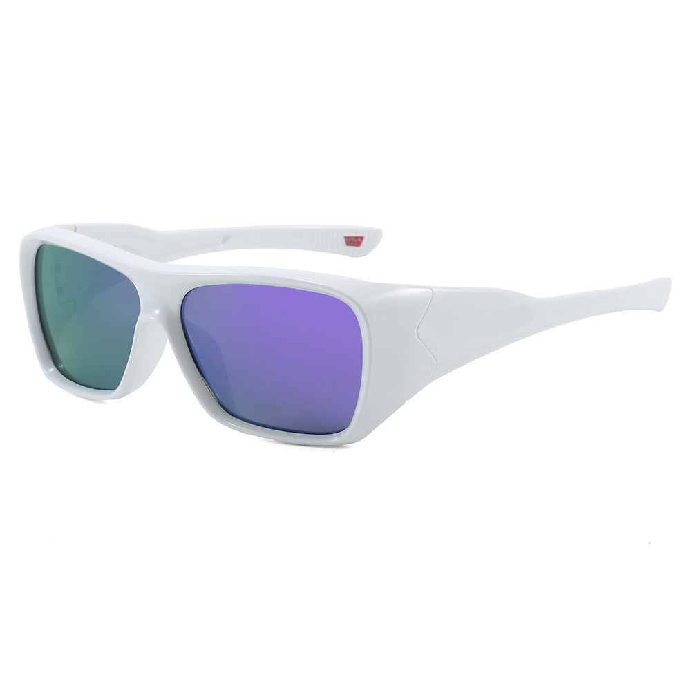 New European and American Square Frame Cross-Border Colorful Nylon Polarized Sunglasses Outdoor Cycling Sports Sunglasses 9492