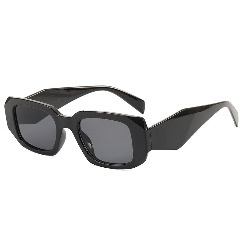 Cross-border new European and American fashion sunglasses personalized angular section sunglasses irregular street box sunglasses