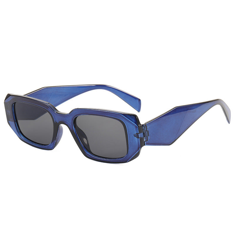 Cross-border new European and American fashion sunglasses personalized angular section sunglasses irregular street box sunglasses