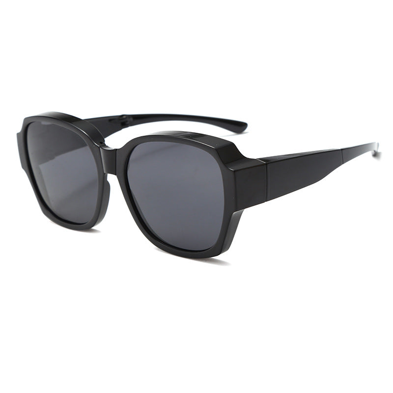 New Folding Large Frame Polarizing Kit Personalized Driving Women Driving Men Fishing Sunglasses Wear Sunglasses