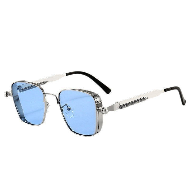 Cross-border European and American New Light Luxury High-end Sunglasses for Men and Women Retro Metal Frame Sunglasses Personalized Sunglasses