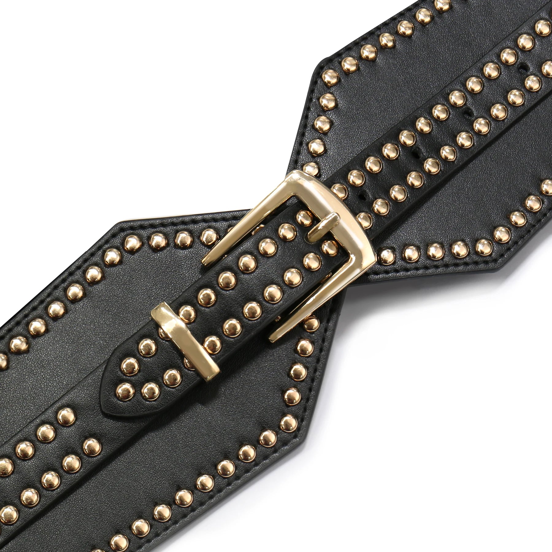 Women Wide Elastic Belt, Chunky Stretchy Punk Belts for Women Dress Retro Cinch Girdle Waistband