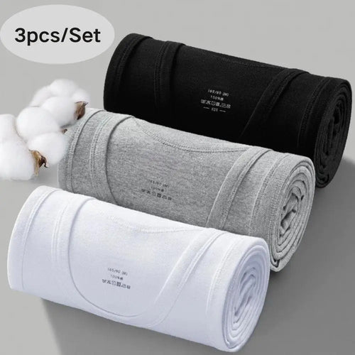 3pcs/Lot Cotton Sleeveless T-shirt Men's And Women's Solid Color Casual Bottoming Shirt Summer Vest Fit Sports Fitness T-shirt