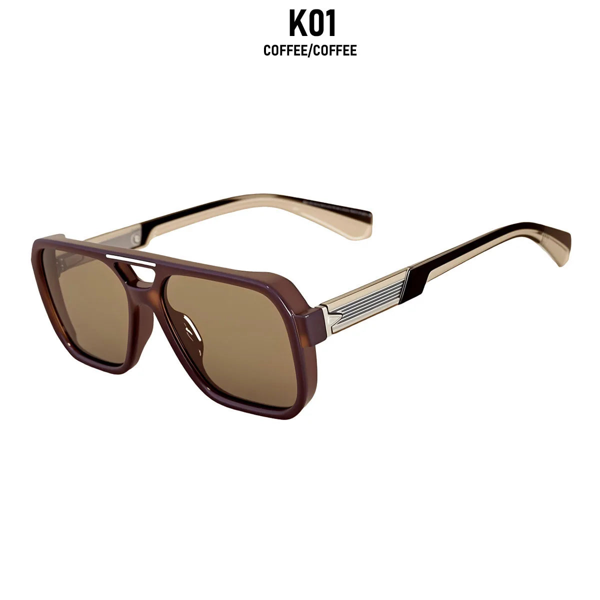 Lunettes de soleil carrées UV400 — Style rétro unisexe