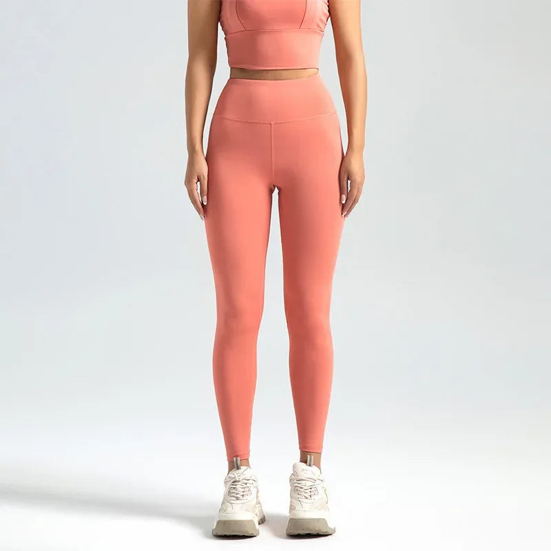 S-3XL Basic leggings High-Waist Breathable Yoga Leggings for Women Fitness Running Cycling Pants Summer Workout Gym Clothing