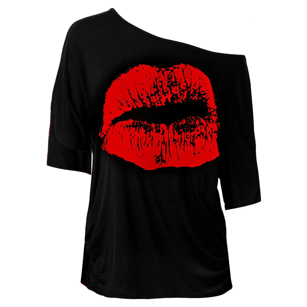 80's Shirts for Women 80s Costumes Party Tee Women Vintage Ring Hole V-Neck Tops Birthday Gift