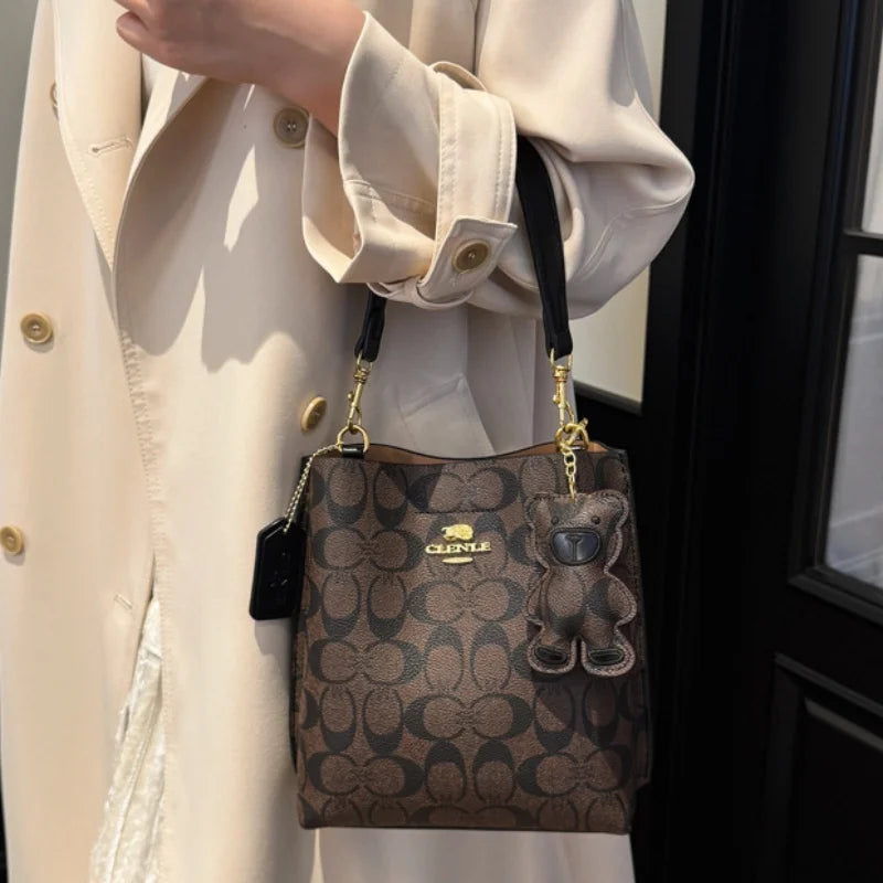 2026 Bucket Shape Elegant Luxury Single Shoulder Handbag Fashion Versatile All Occasion Women Shoulder Purse