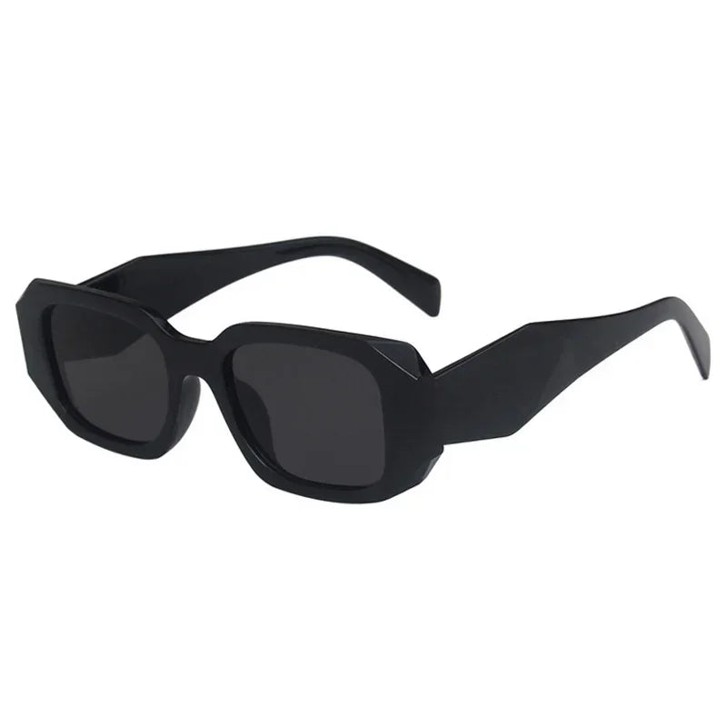 Vintage Oversized Sunglasses Women Brand Small Frame Retro Sun Glasses Female Fashion Shades Black Gradient