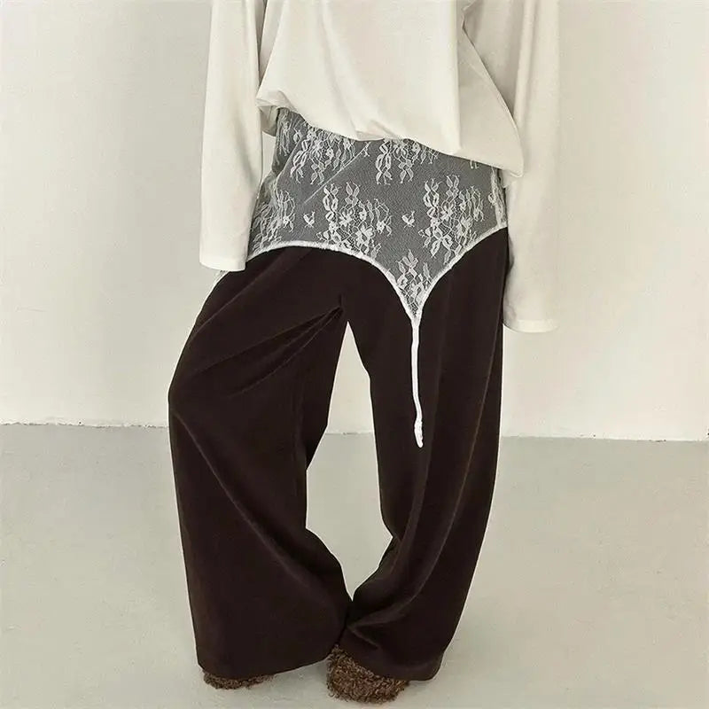 Tassel Leather Corset Belt Accessory Women's Solid High Street Fringe Scarf Belt 2026 Spring Summer Edgy Chic All-match Outfit