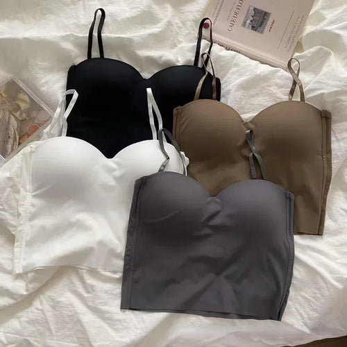 25New 4 Colors Camisole for Women Fitness Crop Tops Mujer Ropa Summer Elegant Sexy All-match Casual Топ Женский Aesthetic Solid